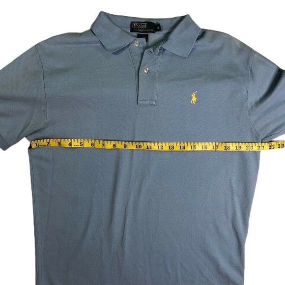 Mens Polo Ralph Lauren Short Sleeve Shirt Collar M - Picture 6 of 8